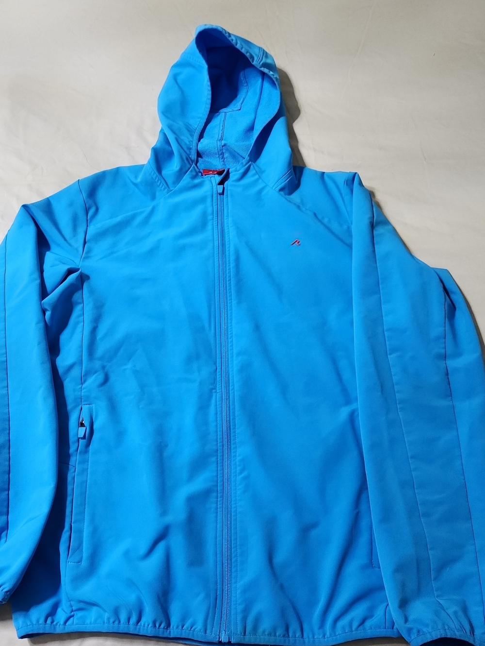 Men's Blue Hooded Windbreaker Jacket